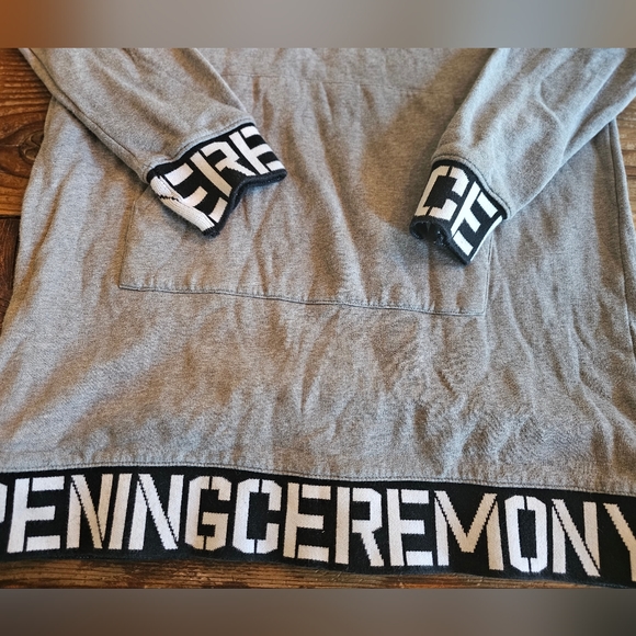 Opening Ceremony Gray Oversized Hoodie Dress Size S/M - Picture 9 of 13